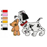 Dalmations Embroidery Design 11